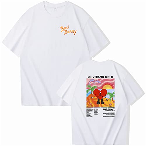 T-Shirt Bad Bunny Bedruckt Baumwolle Kurze Ärmel T-Shirt Männer Frauen Lässig Lose Neutral T-Shirts Kurze Ärmel Oberteile Jungen Mädchen-Black||XXS T-Shirt Bad Bunny Bedruckt Baumwolle Kurze Ärmel T-Shirt Männer Frauen Lässig Lose Neutral T-Shirts Kurze Ärmel Oberteile Jungen Mädchen-Black||XXS von Trconk