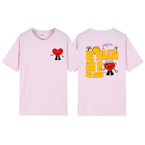 T-Shirt Bad Bunny Doppelseitig Bedruckt Kurzärmelig T-Shirt Männer Frauen Hip-Hop Neutral Erwachsene T-Shirt Kurze Ärmel Oberteile Jungen Mädchen-Black||XXS T-Shirt Bad Bunny Doppelseitig Bedruckt Kurzärmelig T-Shirt Männer Frauen Hip-Hop Neutral Erwachsene T-Shirt Kurze Ärmel Oberteile Jungen Mädchen-Black||XXS von Trconk