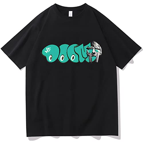 T-Shirt Mf Doom Buchstabe T-Shirt Karikatur Anime Lässig Kurze Ärmel Männer Frauen Kleidung O-Ausschnitt Baumwolle Tshirt Oberteile Mode Grafik Klamotten Hip Hop Kurze Ärmel-Black||XXS T-Shirt Mf Doom Buchstabe T-Shirt Karikatur Anime Lässig Kurze Ärmel Männer Frauen Kleidung O-Ausschnitt Baumwolle Tshirt Oberteile Mode Grafik Klamotten Hip Hop Kurze Ärmel-Black||XXS von Trconk