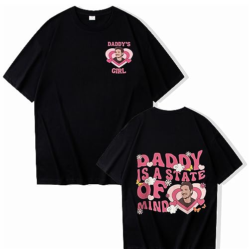 Trconk T-Shirts Pedro Pascal Baumwolle Bedruckt T-Shirts Männer Frauen Straßenkleidung Lose Bequem Vielseitig Kurzärmelig Neutral Paar Oberteile XXS~4XL-Black||XXS Trconk T-Shirts Pedro Pascal Baumwolle Bedruckt T-Shirts Männer Frauen Straßenkleidung Lose Bequem Vielseitig Kurzärmelig Neutral Paar Oberteile XXS~4XL-Black||XXS von Trconk
