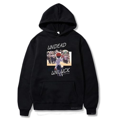 Trconk Anime Undead Unluck Lässig Bedruckt Kapuzenpullover Männer Frauen Übergröße Sweatshirt Harajuku Unisex Langärmelig Pullover Straßenkleidung-Yellow||4XL Trconk Anime Undead Unluck Lässig Bedruckt Kapuzenpullover Männer Frauen Übergröße Sweatshirt Harajuku Unisex Langärmelig Pullover Straßenkleidung-Yellow||4XL von Trconk
