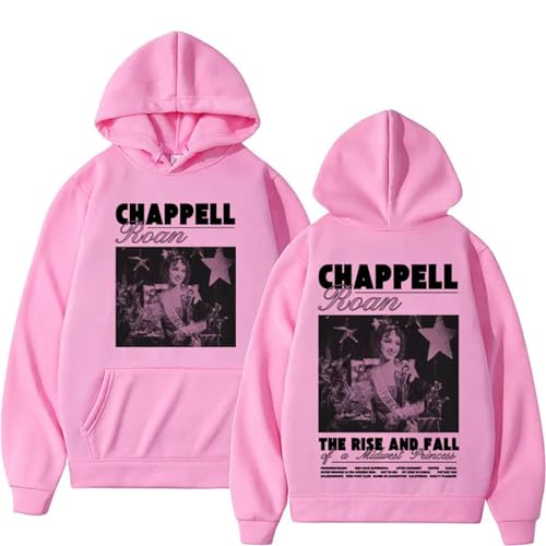 Trconk Chappell Roan Midwest Princess Tour Kapuzenpullover Männer Frauen Unisex Hip Hop Sweatshirt Mode Casual Langarm Pullover Hoodies XS~4XL-Black||XS von Trconk