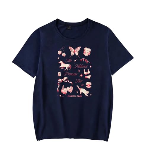 Trconk Chappell Roan Midwest Princess Tour Merch T-Shirts 2D Gedruckt Unisex Kurzarm Baumwolle Tops Casual Couple T-Shirts Für Männer Frauen XS~4XL-Black||XS Trconk Chappell Roan Midwest Princess Tour Merch T-Shirts 2D Gedruckt Unisex Kurzarm Baumwolle Tops Casual Couple T-Shirts Für Männer Frauen XS~4XL-Black||XS von Trconk