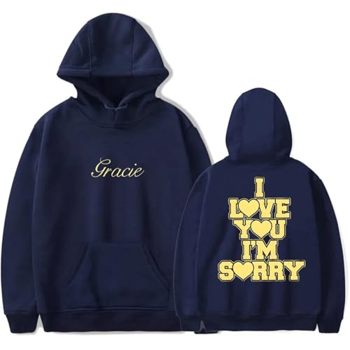 Trconk Gracie Abrams I Love You I'm Sorry Kapuzenpullover Männer Frauen Unisex Mode Langarm Kapuzenpullover Casual Übergröße Pullover Sweatshirts XS~4XL-Black||XS Trconk Gracie Abrams I Love You I'm Sorry Kapuzenpullover Männer Frauen Unisex Mode Langarm Kapuzenpullover Casual Übergröße Pullover Sweatshirts XS~4XL-Black||XS von Trconk