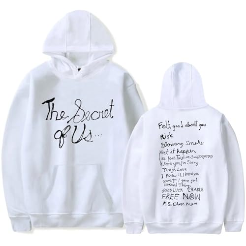 Trconk Gracie Abrams The Secret of Us Merch Kapuzenpullover Unisex Bedrucktes Langarm Sweatshirt Mode Pullover Hoodies Streetwear Für Männer Frauen XS~4XL-Black||XS von Trconk