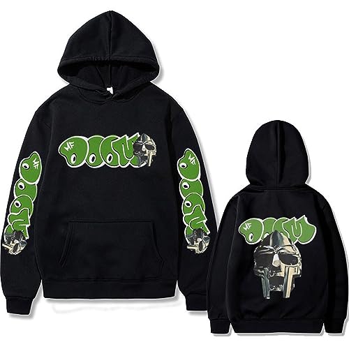Trconk Hip Hop Rapper Mf Doom Gedruckt Einzigartig Kapuzenpullover Lässig Übergröße Sweatshirt Neutral Mode Vintage Langärmelig Pullover Straßenkleidung-Black||XXS Trconk Hip Hop Rapper Mf Doom Gedruckt Einzigartig Kapuzenpullover Lässig Übergröße Sweatshirt Neutral Mode Vintage Langärmelig Pullover Straßenkleidung-Black||XXS von Trconk