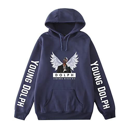 Trconk Kapuzenpullover Young Dolph Witzig Kapuzenpullover Hip Hop Grafik Sweatshirts Harajuku Trainingsanzug Langärmelige Pullover Lässige Sweatshirts In Übergröße XXS~3XL-Black||XXS von Trconk