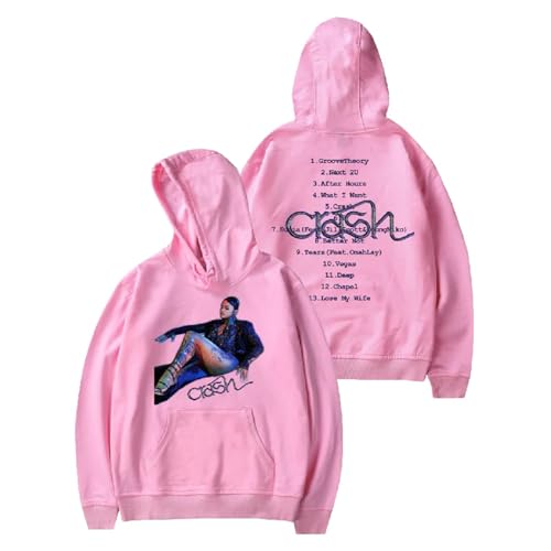 Trconk Kehlani Crash Album Merch Kapuzenpullover Bedruckt Unisex Langarm Sweatshirt Mode Casual Pullover Hoodies Streetwear Für Männer Frauen XS~4XL-Black||XS von Trconk