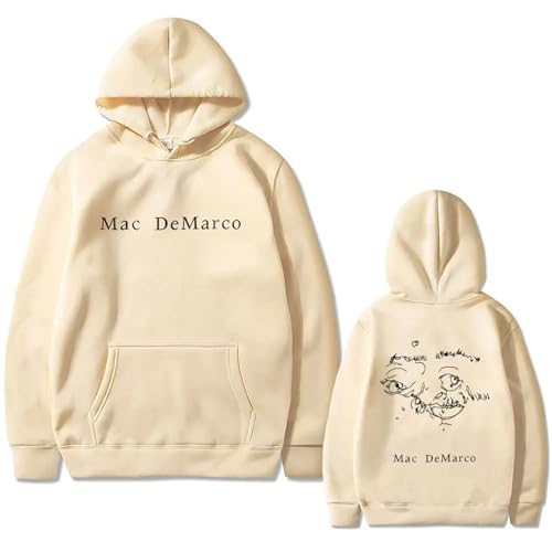 Trconk Mac Demarco One Wayen G Album Kapuzenpullover Unisex Bedruckte Langarm Hoodies Übergröße Lässige Pullover Sweatshirts Streetwear Für Männer Frauen XS~4XL-Black||XS von Trconk