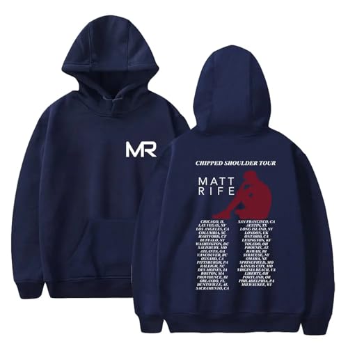 Trconk Matt Rife Kapuzenpullover Bedruckt Mode Langarm Sweatshirts Unisex Casual Übergröße Pullover Hoodies Streetwear Für Männer Frauen XS~4XL-Black||XS von Trconk