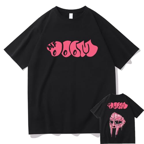 Trconk Rapper Mf Doom Doppelseitig Grafik T-Shirts Lose Hip Hop Oberteile Männer Frauen Baumwolle Neutral Kurzärmelig XXS~4XL-Black||XXS Trconk Rapper Mf Doom Doppelseitig Grafik T-Shirts Lose Hip Hop Oberteile Männer Frauen Baumwolle Neutral Kurzärmelig XXS~4XL-Black||XXS von Trconk