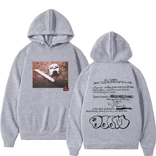 Trconk Rapper Mf Doom Lässig Neutral Kapuzenpullover Männer Frauen Langärmelig Sweatshirt Hip Hop Mode Pullover Oberteile Straßenkleidung-Black||XXS Trconk Rapper Mf Doom Lässig Neutral Kapuzenpullover Männer Frauen Langärmelig Sweatshirt Hip Hop Mode Pullover Oberteile Straßenkleidung-Black||XXS von Trconk
