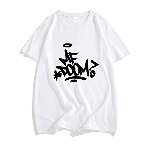 Trconk T-Shirts MF Doom Bedruckt Vielseitig T-Shirts Kurze Ärmel Männer Frauen Baumwolle Lässig Lose Mode T-Shirts Kurze Ärmel Oberteile-Black||XXS von Trconk