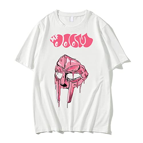 Trconk T-Shirts Mf Doom Grafik T-Shirts Streetwear Männer Frauen Rein Baumwolle T-Shirts Lose Hip Hop T-Shirts Kurzärmelig XXS~3XL-Black||XXS von Trconk