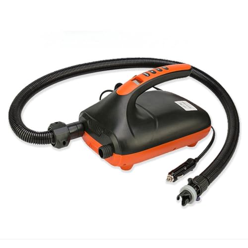 Elektrische Luftpumpe für Luftmatratze, 12V Elektrische Pump mit 6 Luftdüse für Aufblasbare Matratze, Schlauchboot von Treeisland