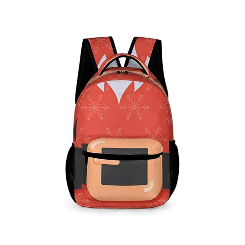 Treer Schulrucksack Set 3tlg Schulrucksack Teenager mit Lunchpaket Tasche und Federmäppchen, Weihnachten Mädchen & Jungen Schulrucksack Schulranzen Rucksack (schwarzer Gürtel,Schultasche) von Treer