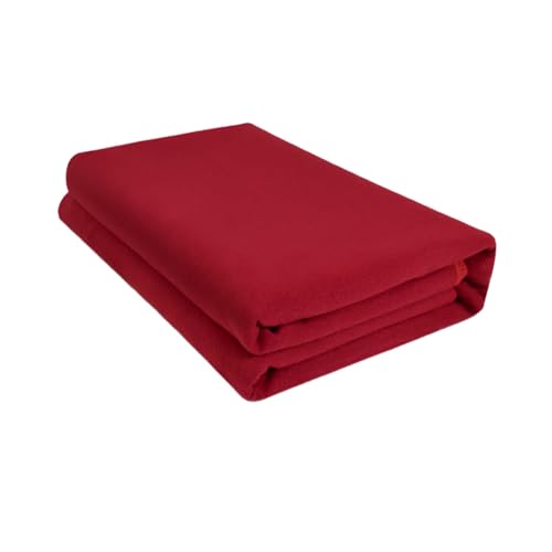 Treer Yogamatte Faltbar, Einfarbig Yogadecke Fleecedecke Multifunktionale Yoga Decke Meditationsdecke Sportmatte Fitness Pilates Reise Yogamatte, 200x145cm (200x145cm,Rot) von Treer