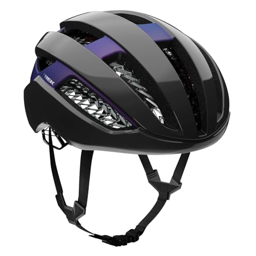 Bontrager Circuit WaveCel Rennrad Fahrrad Helm schwarz/lila 2024: Größe: L (58-63cm) von Trek