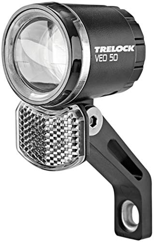 Trelock Unisex – Erwachsene LED-Scheinwerfer Bike-i Veo 50, Schwarz, Unisize von Trelock