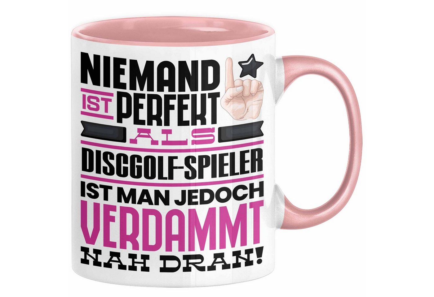 Trendation Tasse Discgolf-Spieler Geschenk Tasse Lustige Geschenkidee für Discgolf-Spie von Trendation