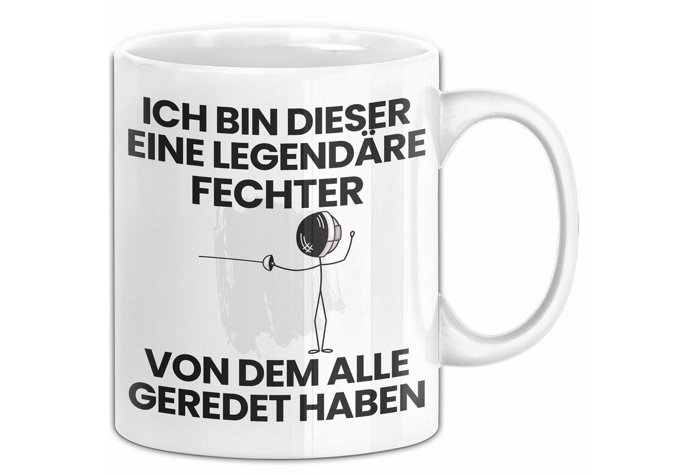 Trendation Tasse Fechter Geschenk Tasse Lustige Geschenkidee Geburtstag für Fechter Ich von Trendation