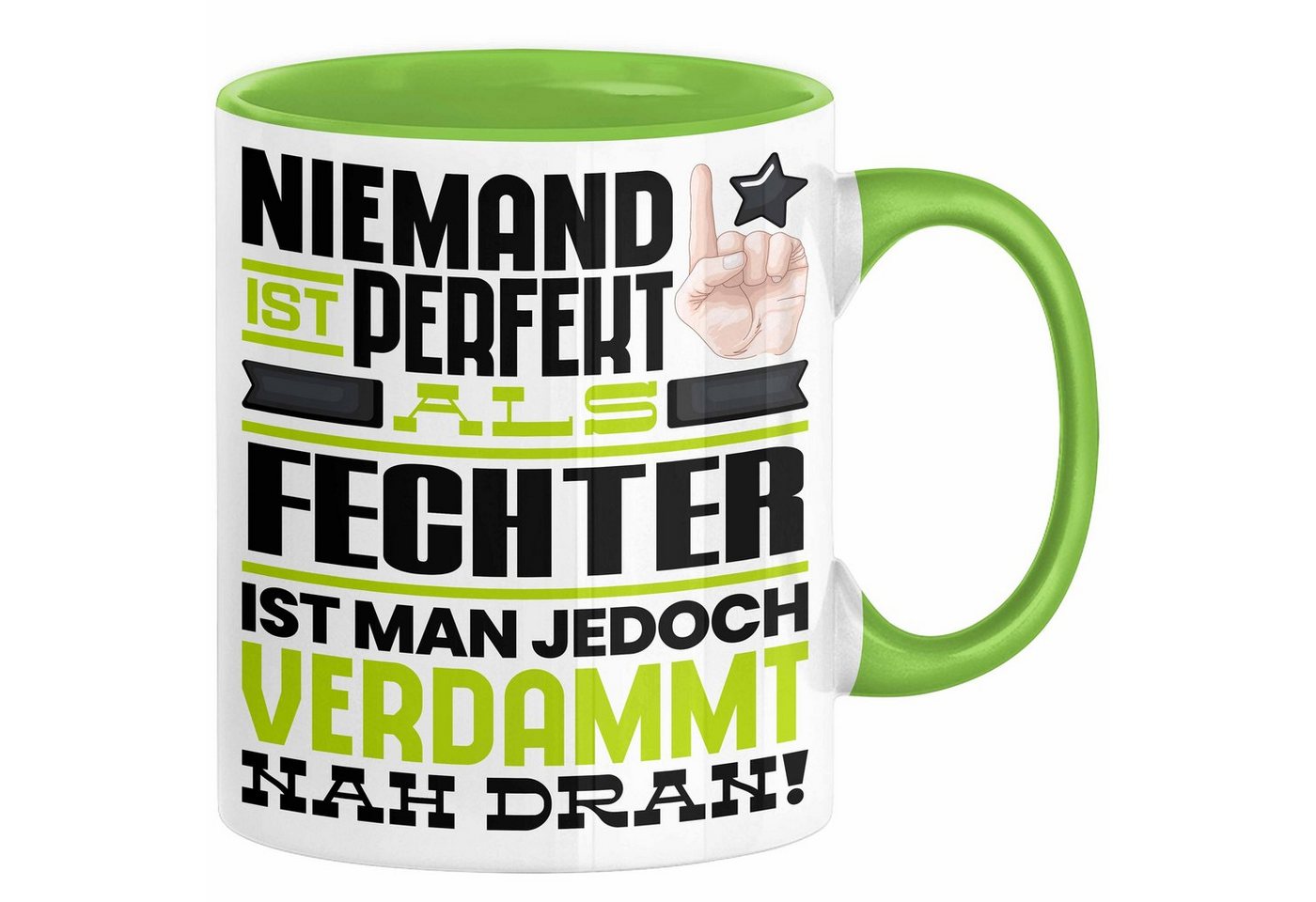 Trendation Tasse Fechter Geschenk Tasse Lustige Geschenkidee für Fechter Geburtstag Kaf von Trendation