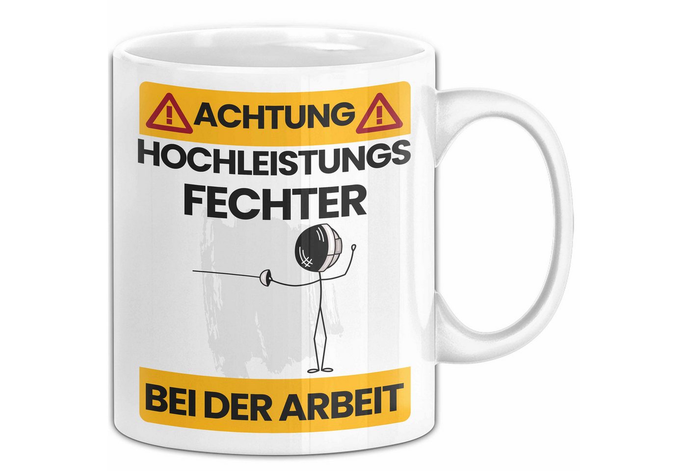 Trendation Tasse Fechter Tasse Geschenk Lustiger Spruch Geschenkidee für Fechter Achtun Trendation Tasse Fechter Tasse Geschenk Lustiger Spruch Geschenkidee für Fechter Achtun von Trendation