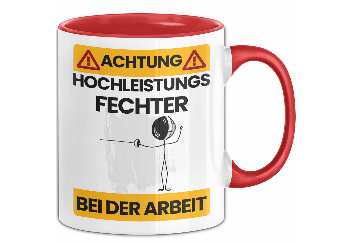Trendation Tasse Fechter Tasse Geschenk Lustiger Spruch Geschenkidee für Fechter Achtun Trendation Tasse Fechter Tasse Geschenk Lustiger Spruch Geschenkidee für Fechter Achtun von Trendation