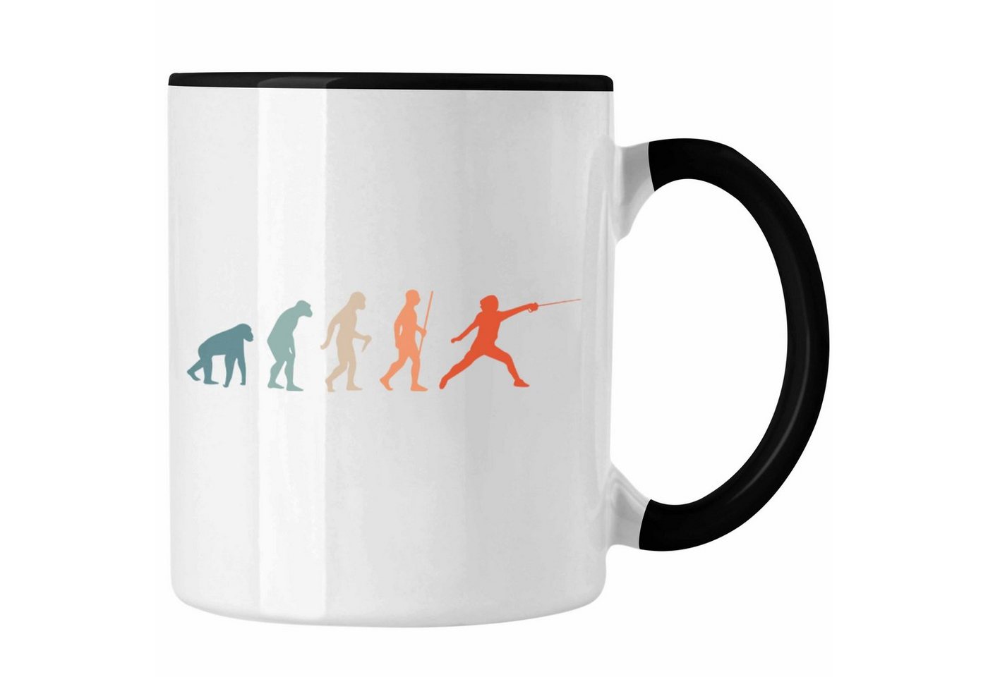 Trendation Tasse Lustige Fechten-Tasse Geschenk für Fechter Evolution von Trendation