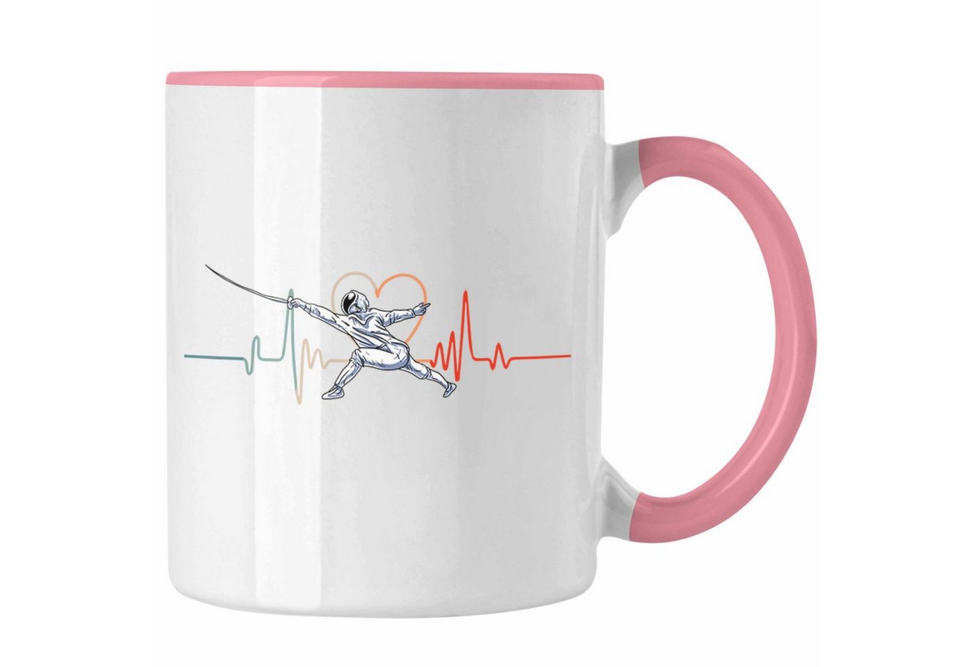 Trendation Tasse Lustige Fechten-Tasse Geschenk für Fechter Herzschlag Trendation Tasse Lustige Fechten-Tasse Geschenk für Fechter Herzschlag von Trendation