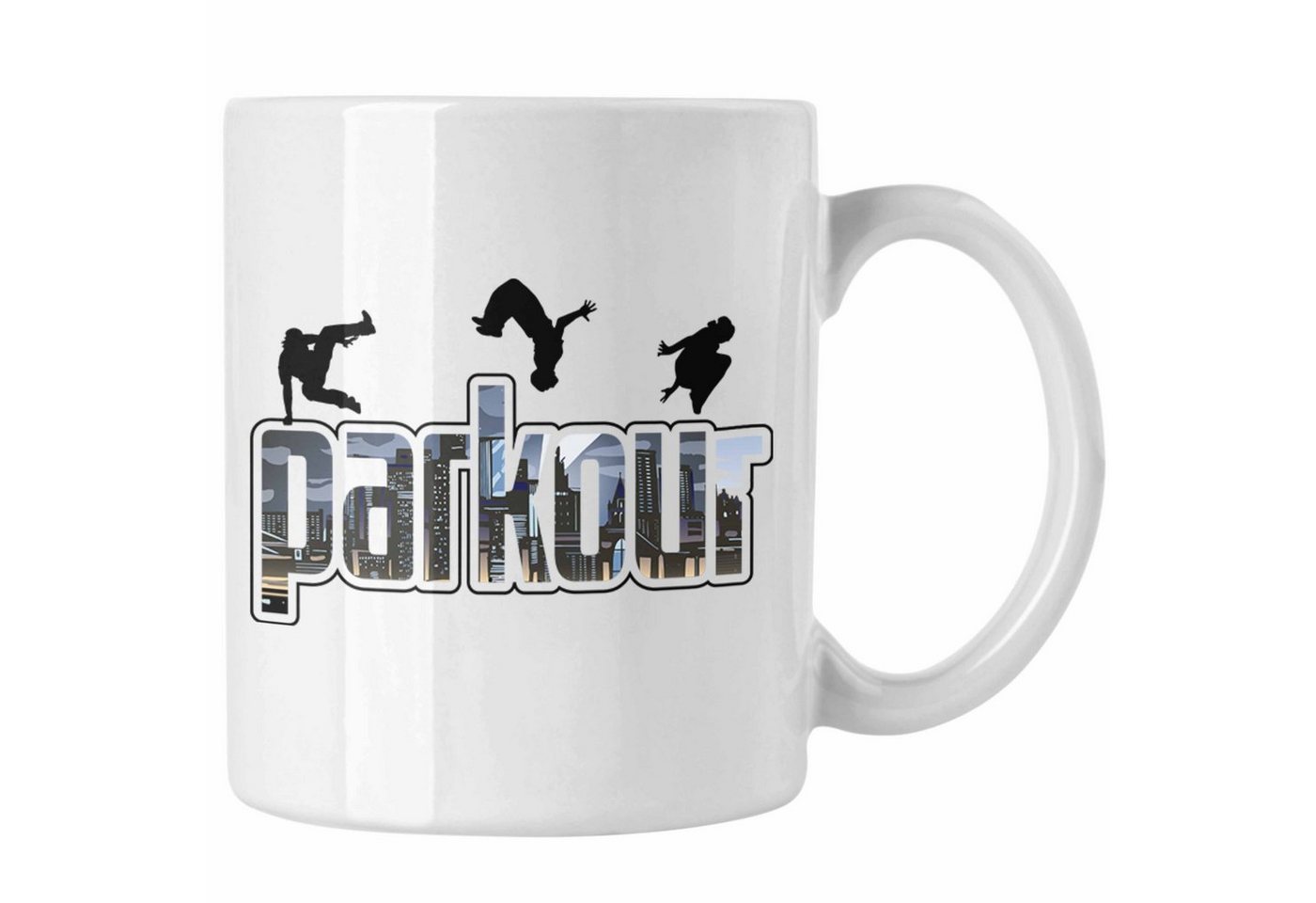 Trendation Tasse Tasse für Parkour Fans Geschenk für Urbanen Sports Sportler Freerunnin von Trendation