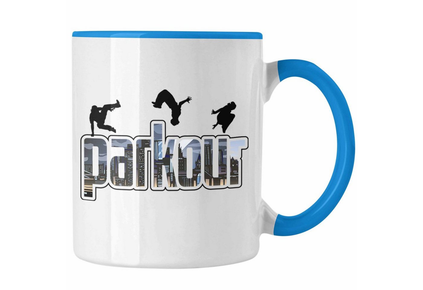 Trendation Tasse Tasse für Parkour Fans Geschenk für Urbanen Sports Sportler Freerunnin von Trendation