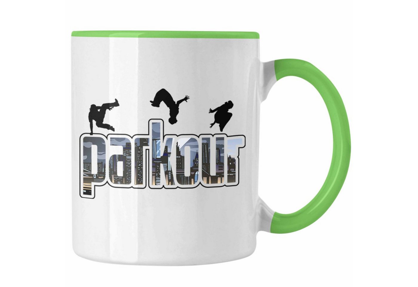 Trendation Tasse Tasse für Parkour Fans Geschenk für Urbanen Sports Sportler Freerunnin von Trendation