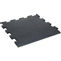 TRENDY SPORT Bodenmatte Rubber Interlocking Flooring Fina 1100 Randstück schwarz 1,0 cm von TRENDY SPORT