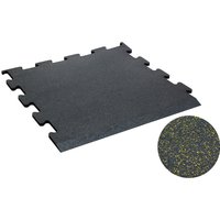 TRENDY SPORT Bodenmatte Rubber Interlocking Flooring Segura 1000 Randstück schwarz/orange 1,5 cm von TRENDY SPORT