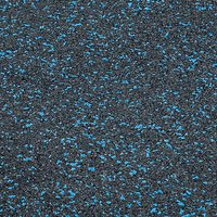 TRENDY SPORT Bodenmatte Rubber Interlocking Flooring Segura 1000 schwarz/blau 0,8 cm von TRENDY SPORT