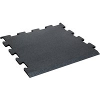 TRENDY SPORT Bodenmatte Rubber Interlocking Flooring Segura Segura 1000 Randstück 1,0 cm schwarz von TRENDY SPORT