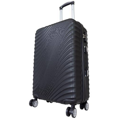 Trendyshop365 Hartschalenkoffer M Padua 67cm 66 Liter Trolley 4 Rollen Schwarz von Trendyshop365