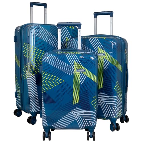 Trendyshop365 Koffer-Set 3-teilig Hartschale Ravenna 4 Räder Zahlenschloss blau Trendyshop365 Koffer-Set 3-teilig Hartschale Ravenna 4 Räder Zahlenschloss blau von Trendyshop365