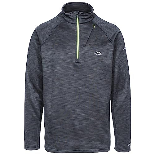Trespass Collins, Black Marl, L, Warmes Fleece 200g/m² für Herren, Large, Schwarz Trespass Collins, Black Marl, L, Warmes Fleece 200g/m² für Herren, Large, Schwarz von Trespass