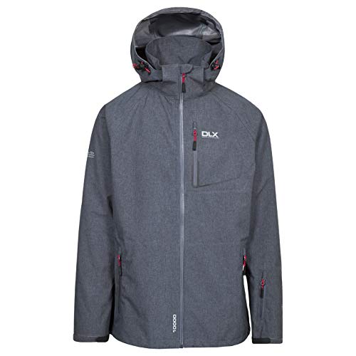 DLX Caspar, Dark Grey Marl, XXS, Wasserdichte Jacke mit abnehmbarer Kapuze & Unterarmbelüftung für Herren, XX-Small / 2XS / 2X-Small, Grau DLX Caspar, Dark Grey Marl, XXS, Wasserdichte Jacke mit abnehmbarer Kapuze & Unterarmbelüftung für Herren, XX-Small / 2XS / 2X-Small, Grau von Trespass