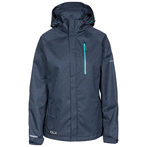 DLX Damen TIYA Wasserdichte Jacke, navy marl, XS DLX Damen TIYA Wasserdichte Jacke, navy marl, XS von Trespass