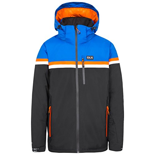 DLX Niven, Black, S, Wasserdichte Skijacke mit abnehmbarer Kapuze, Unterarmbelüftung, Kopfhörereingang, Skibrillentasche, herausnehmbarem Schneefang & Skipasstasche für Herren, Small, Schwarz DLX Niven, Black, S, Wasserdichte Skijacke mit abnehmbarer Kapuze, Unterarmbelüftung, Kopfhörereingang, Skibrillentasche, herausnehmbarem Schneefang & Skipasstasche für Herren, Small, Schwarz von Trespass