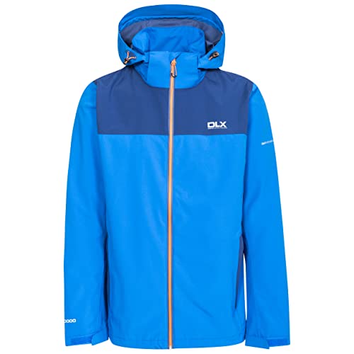 Trespass Herren Wasserdichte Jacke mit abnehmbarer Kapuze und Unterarmbelüftung Ginsberg, Blue, XXS, MAJKRAN10011_BLUXXS von Trespass