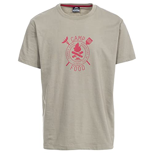 Trespass Adder, Oatmeal, XS, T-Shirt mit Aufdruck für Herren, X-Small, Beige Trespass Adder, Oatmeal, XS, T-Shirt mit Aufdruck für Herren, X-Small, Beige von Trespass