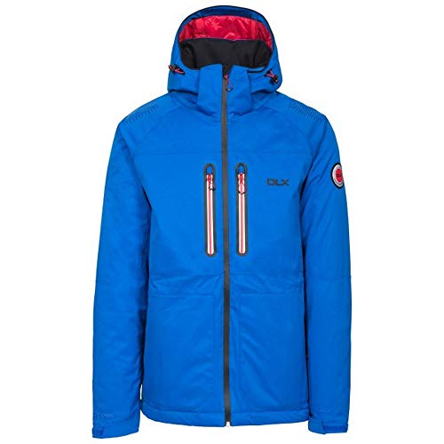 Trespass Allen, Blue, XXS, Wasserdichte Skijacke mit RECCO Lawinenverschütteten-Suchsystem, Abnehmbarer Kapuze, Unterarmbelüftung, Kopfhörereingang, Skibrillentasche, herausnehmbarem Schneefang & Skipasstasche für Herren, Blau, XX-Small / 2X-Small / 2XS Trespass Allen, Blue, XXS, Wasserdichte Skijacke mit RECCO Lawinenverschütteten-Suchsystem, Abnehmbarer Kapuze, Unterarmbelüftung, Kopfhörereingang, Skibrillentasche, herausnehmbarem Schneefang & Skipasstasche für Herren, Blau, XX-Small / 2X-Small / 2XS von Trespass