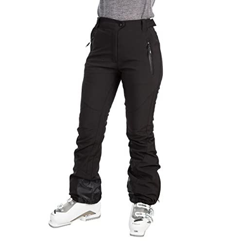 Trespass Amaura, Black, XL, Wasserdichte Skihose mit Knöchelreißverschlüssen für Damen, X-Large, Schwarz von Trespass