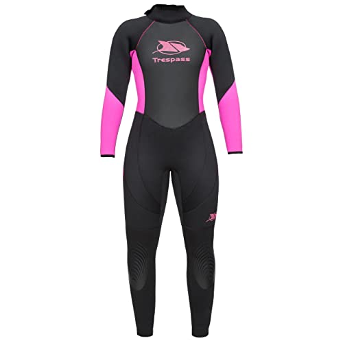 Trespass Aquaria, Black, L, Langer 5mm-Neoprenanzug mit innerer Schlüsseltasche für Damen, Large, Schwarz Trespass Aquaria, Black, L, Langer 5mm-Neoprenanzug mit innerer Schlüsseltasche für Damen, Large, Schwarz von Trespass