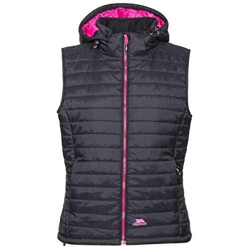 Trespass Aretha, Black, XS, Warme Gepolsterte Jacke mit Abnehmbarer Kapuze für Damen, Schwarz, X-Small Trespass Aretha, Black, XS, Warme Gepolsterte Jacke mit Abnehmbarer Kapuze für Damen, Schwarz, X-Small von Trespass