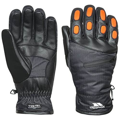 Trespass Argus, Black, M, Warme Gepolsterte Wasserdichte Handschuhe mit Knöchelprotektoren, Schwarz, Medium Trespass Argus, Black, M, Warme Gepolsterte Wasserdichte Handschuhe mit Knöchelprotektoren, Schwarz, Medium von Trespass